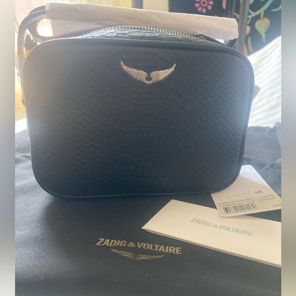 Zadig & Voltaire Black Leather Bag with Dustbag and Tags - Picture 15 of 15